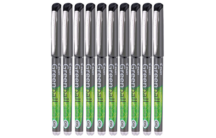 PILOT Greenball Ball Ball Pen GR5/GRB5-Small Green Pen Ball Ball Pen/Signature Pen Student Daily Writing Practical Signature Pen 0.5mm