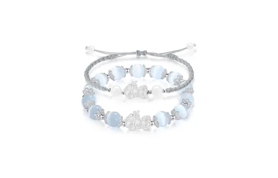 MISS TOOYA Sterling Silver Bracelets Unisex