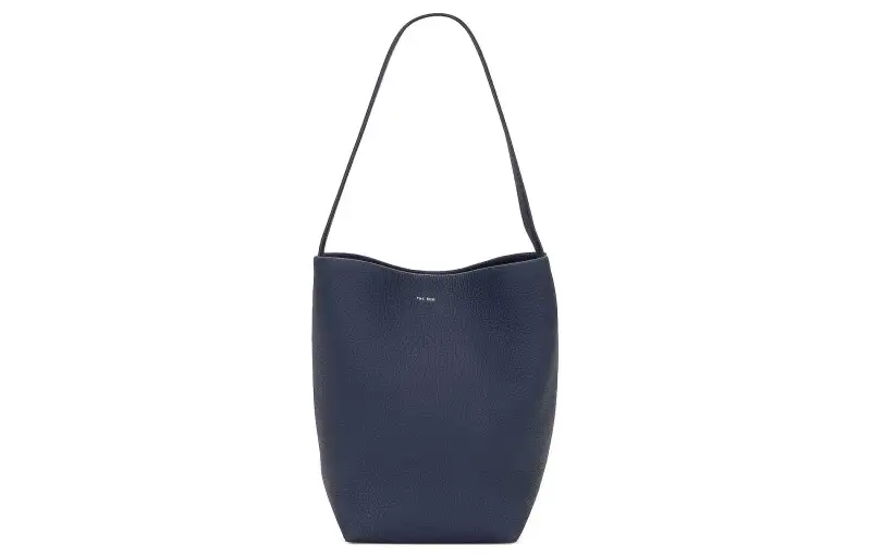 THE ROW N/S Park Leather One Shoulder Handbag Medium Women's Indigo