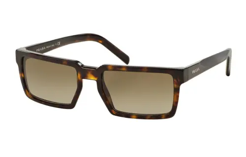 PRADA Plastic Rectangular Sunglasses Men's Tortoiseshell