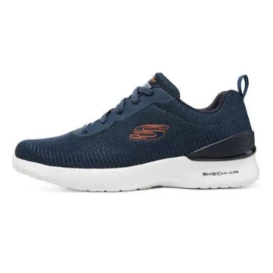 Skechers Running Shoes Men Low-Top Marine Blue/Orange