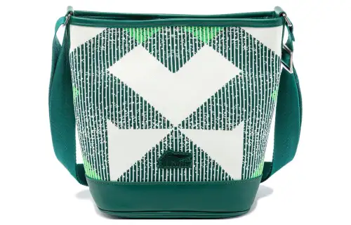 Li Ning Sports Life Collection Polyester Sports Bag, Shoulder Bag, Crossbody Bag Unisex Green White Multicolor