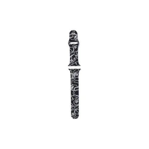 A BATHING APE Strap All Compatibility Silicone Material 41 45mm