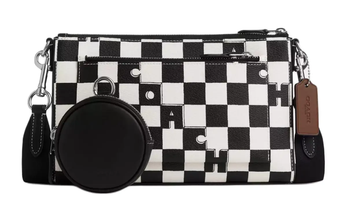 COACH Holden Coated Canvas Crossbody Bags Medium Women's Black