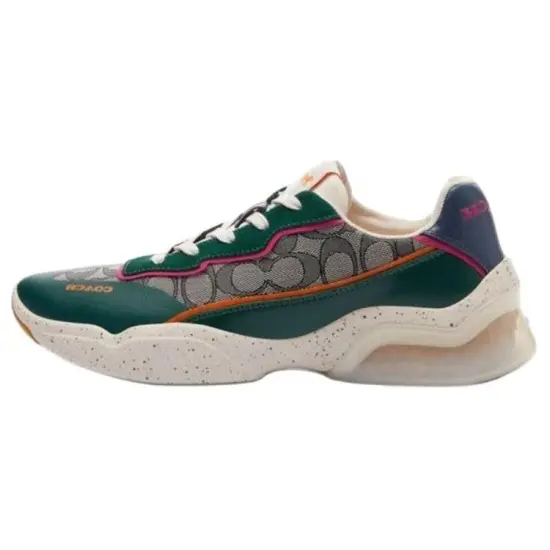 COACH Casual Shoes Men Low-Top Dark Green