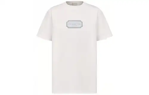 DIOR Homme Logo Patch Round Neck T Shirt