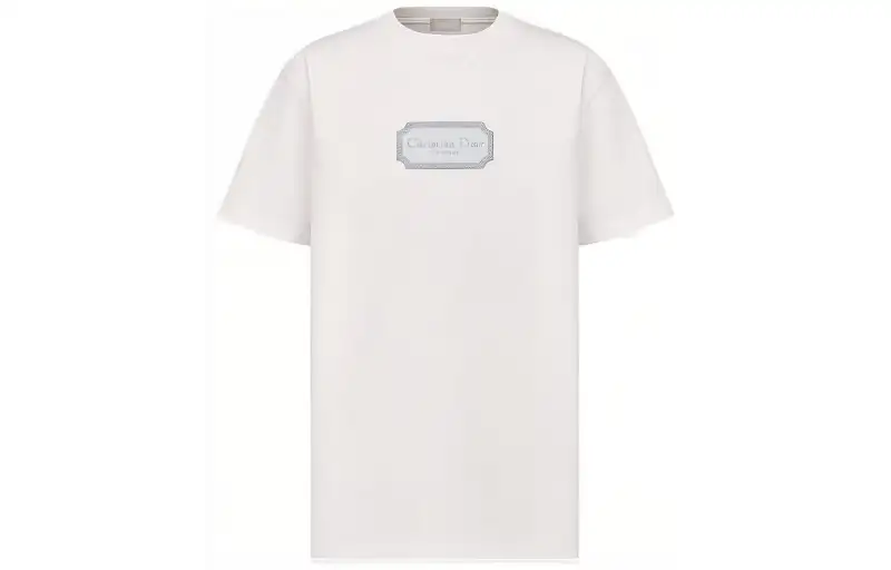 DIOR Homme Logo Patch Round Neck T Shirt