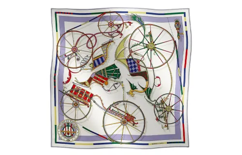 HERMES Scarves Women's Light Purple