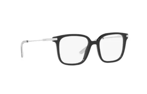 PRADA Acetate Irregular Shape Eyeglass Frames Men's Silver