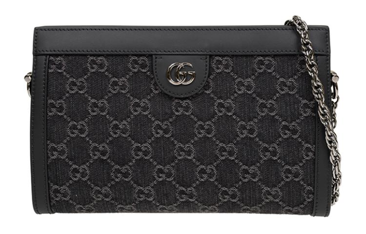 Женская сумка Gucci Ophidia (черно-серая)