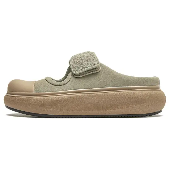 LiNing Cloud Travel Marie Cushioning Wear-Resistant Low-Top Casual Shoes Women's Withered Grass Gray