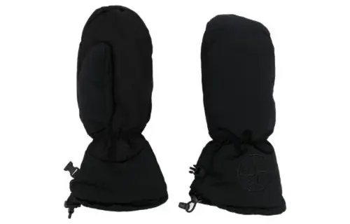 STONE ISLAND Knit Gloves Men's Black