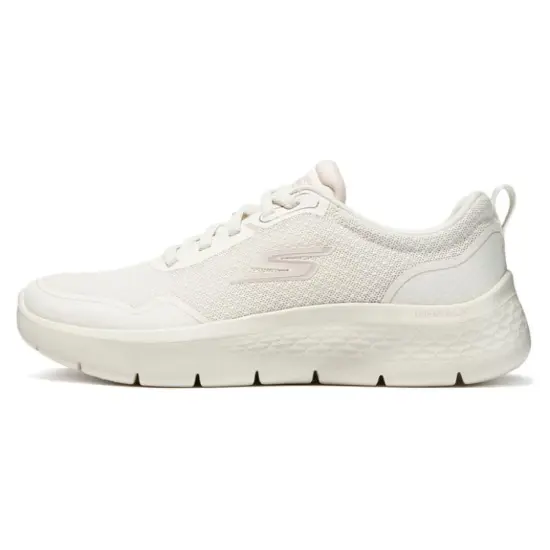 Skechers Cushioned Slip-Resistant Low-Top Casual Running Shoes Women's Ecru