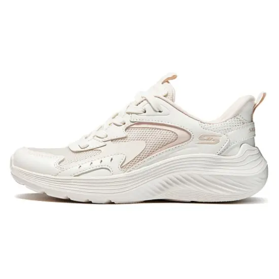 Skechers Cushioned Slip-Resistant Low-Top Casual Shoes Women's Ivory