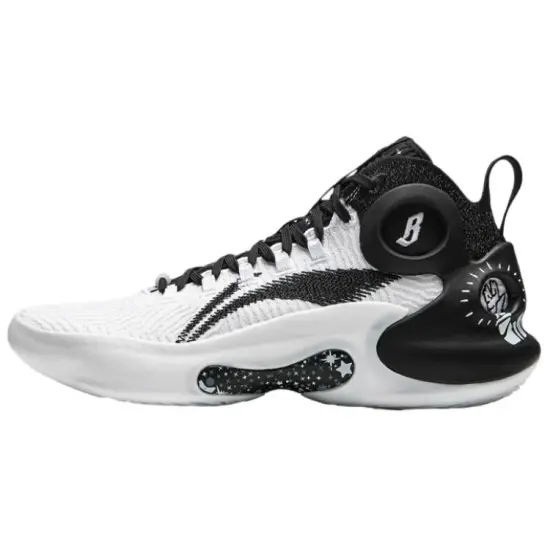 BILLIONAIRE BOYS CLUB x LiNing Charming ULTRA Anti Slip Wear Resistant Mid Top Basketball Shoes Men's Black White