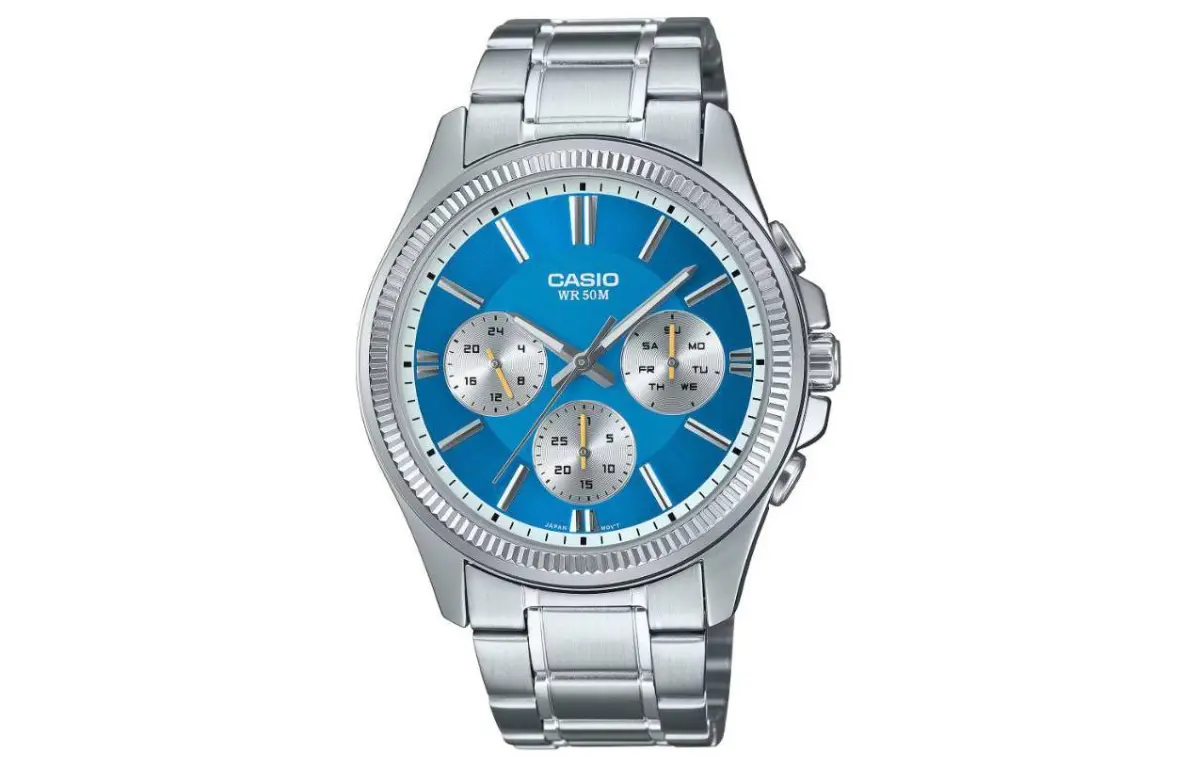 CASIO Men Standard Series Blue Watch MTP1375D-2A2