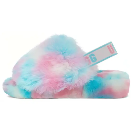 UGG Fluff Yeah Blue Pink Women's
