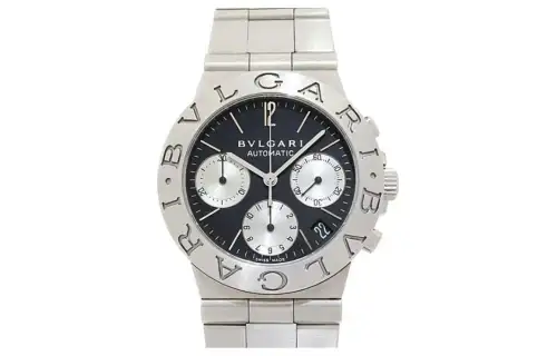 BVLGARI Wrist Watches Automatic Mechanical Movement Stainless Steel Strap 35mm Black Dial Unisex