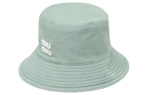 MIU MIU Cotton, Denim Bucket Hats Women's Green