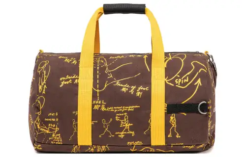 Li Ning Bruce Lee Collaboration Kung Fu Collection Cotton Handbag, Shoulder Bag, Crossbody Bag Unisex Brown