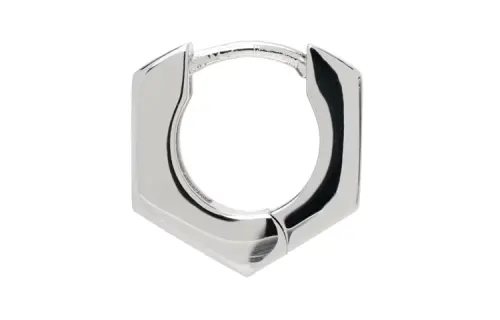 Maison Margiela Brass Earrings Men's Silver