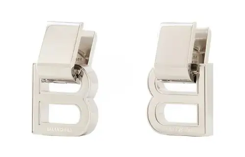 Balenciaga Earrings Women's Silver