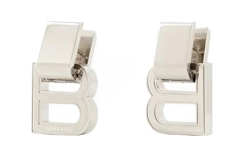 Balenciaga Earrings Women's Silver