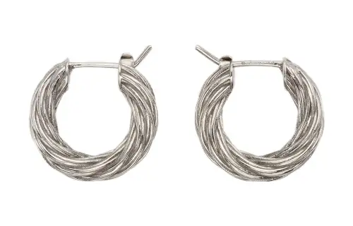 Bottega Veneta Earrings Women's Silver