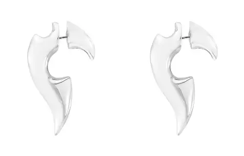 Bottega Veneta Earrings Unisex Silver