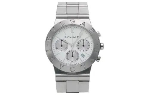 BVLGARI Wrist Watches Automatic Mechanical Movement Stainless Steel Strap 35mm White Dial Unisex
