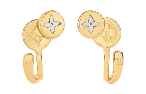 LOUIS VUITTON SYMPHONY Earrings Women's Gold