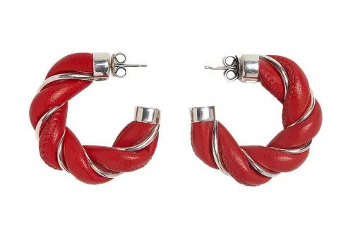 Bottega Veneta Twist Hoop Earrings