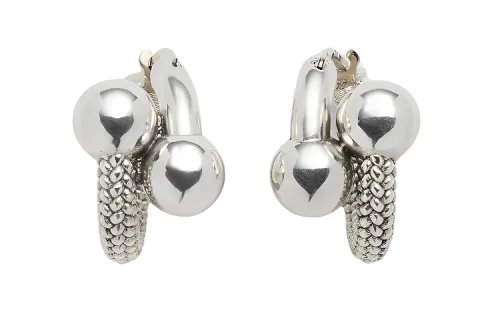 Balenciaga Earrings Women's Silver
