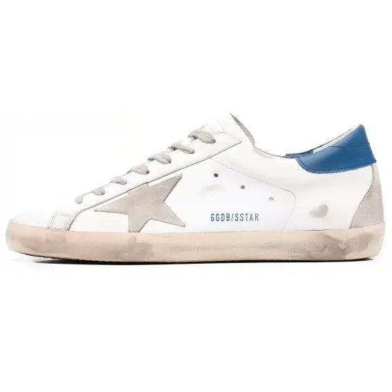 Golden Goose Super-Star Skateboard Shoes Men Low-top White/blue