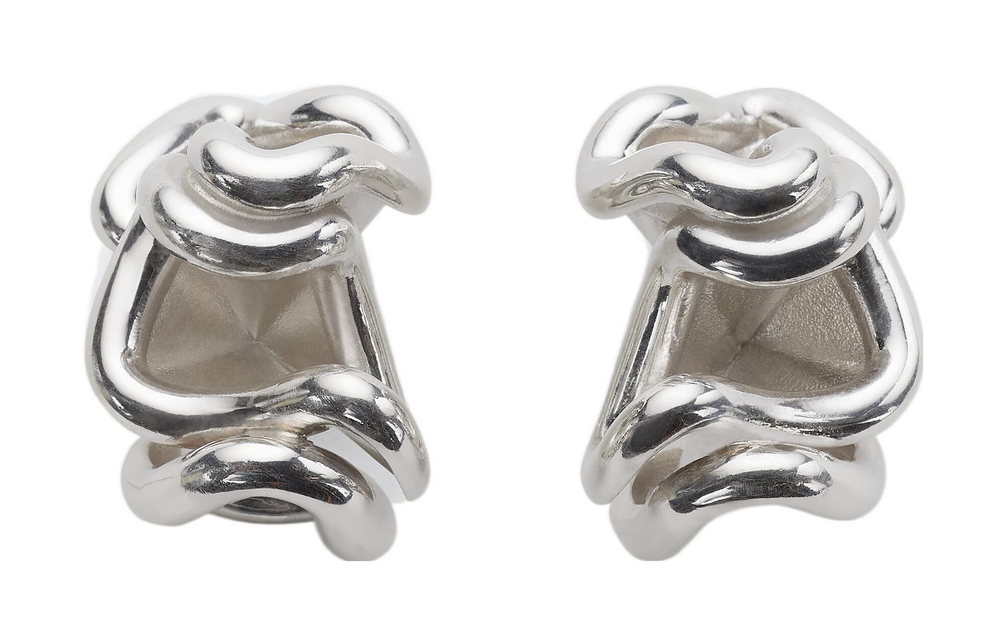 Balenciaga 925 Sterling Silver Earrings Women's
