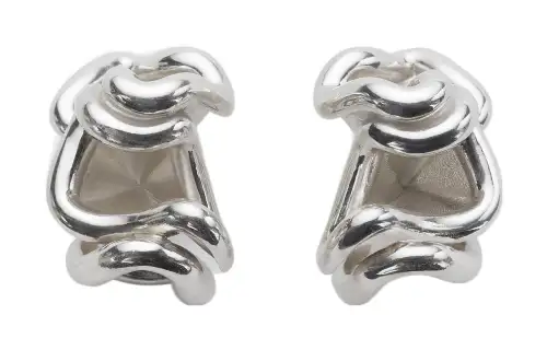 Balenciaga 925 Sterling Silver Earrings Women's