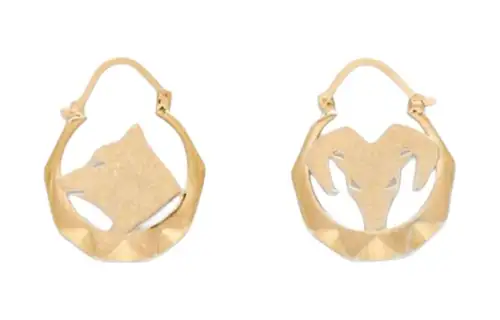 Maison Margiela Brass Earrings Women's Silver/Gold