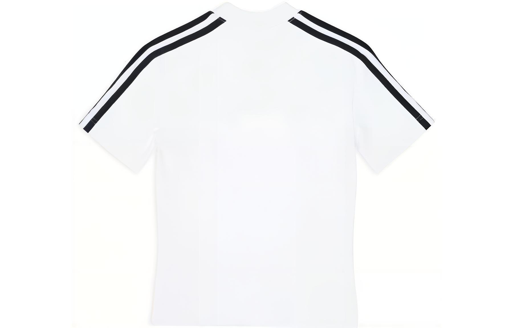 Женская футболка Balenciaga x adidas originals (белая) — фото 2