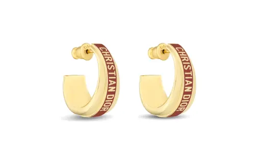 DIOR Metal Earrings Women's Gold