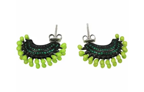 Bottega Veneta Metal Earrings Women's Green