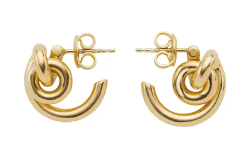 Balenciaga Silver 925 Earrings Women's
