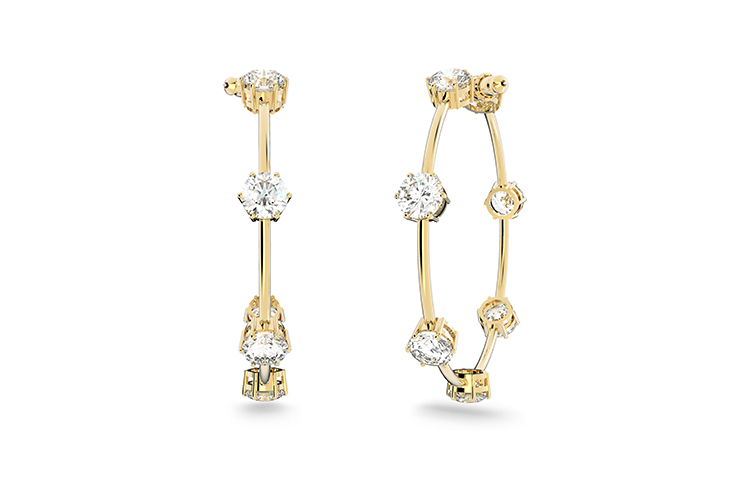 Женские серьги Swarovski Constella (белые)
