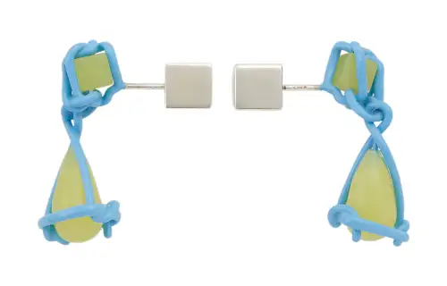 Bottega Veneta Block Drop Earrings