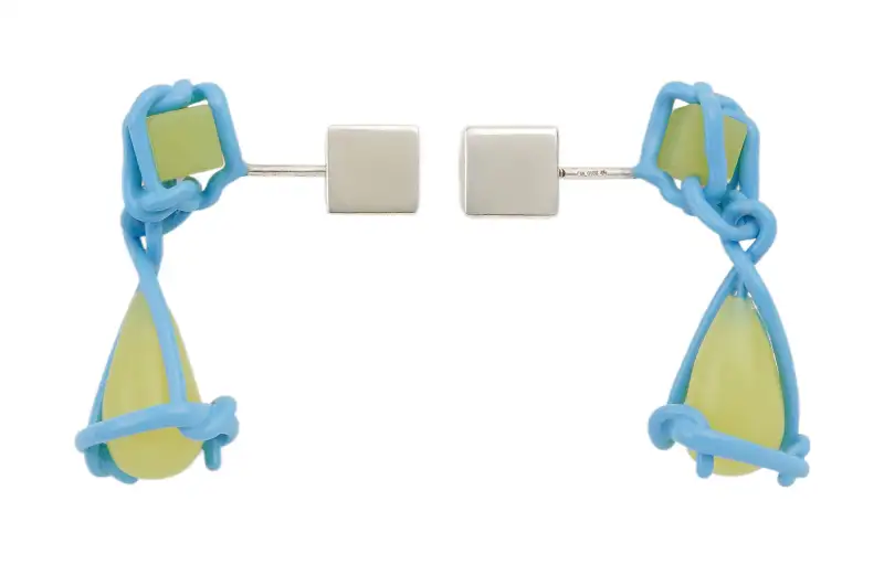 Bottega Veneta Block Drop Earrings