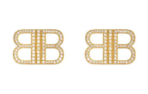 Balenciaga Earrings Women's Gold