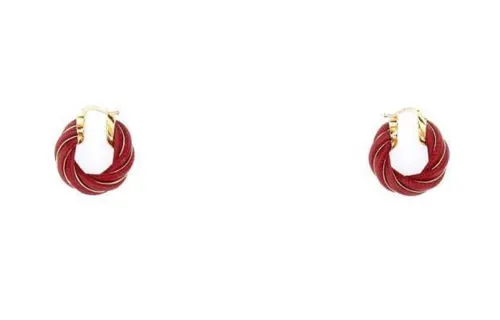 Bottega Veneta Twist Hoop Earrings
