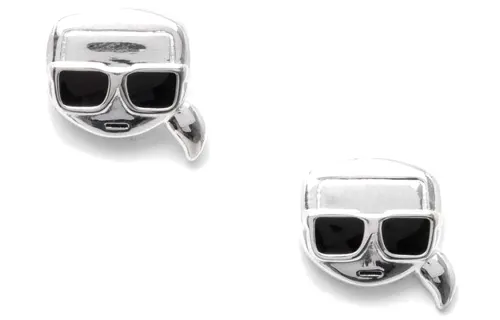 KARL LAGERFELD / Karl Lagerfeld Jeans Ikon Karl Stud Earrings