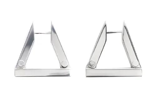 Bottega Veneta Earrings Women's Silver