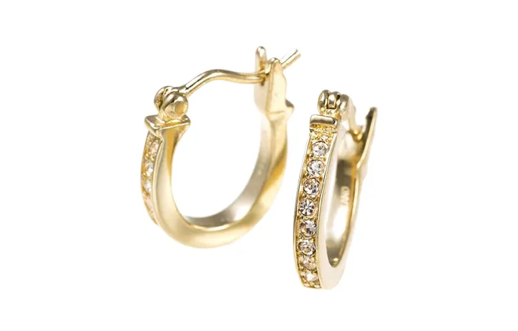 COACH Gold Plated Copper Earrings Women's Gold