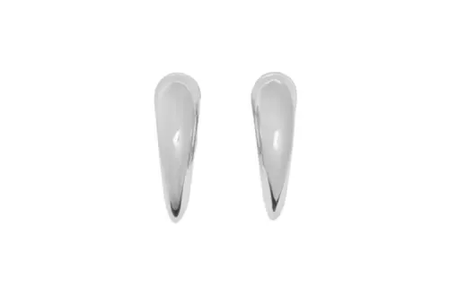 Burberry Sterling Silver Earrings Women's Silver